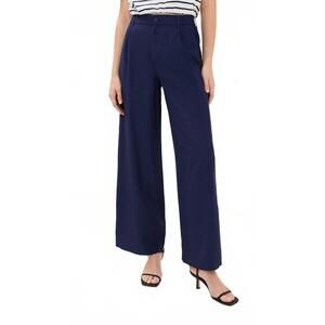 NEW JONATHAN SIMKHAI sydnie pleated pants in midnight